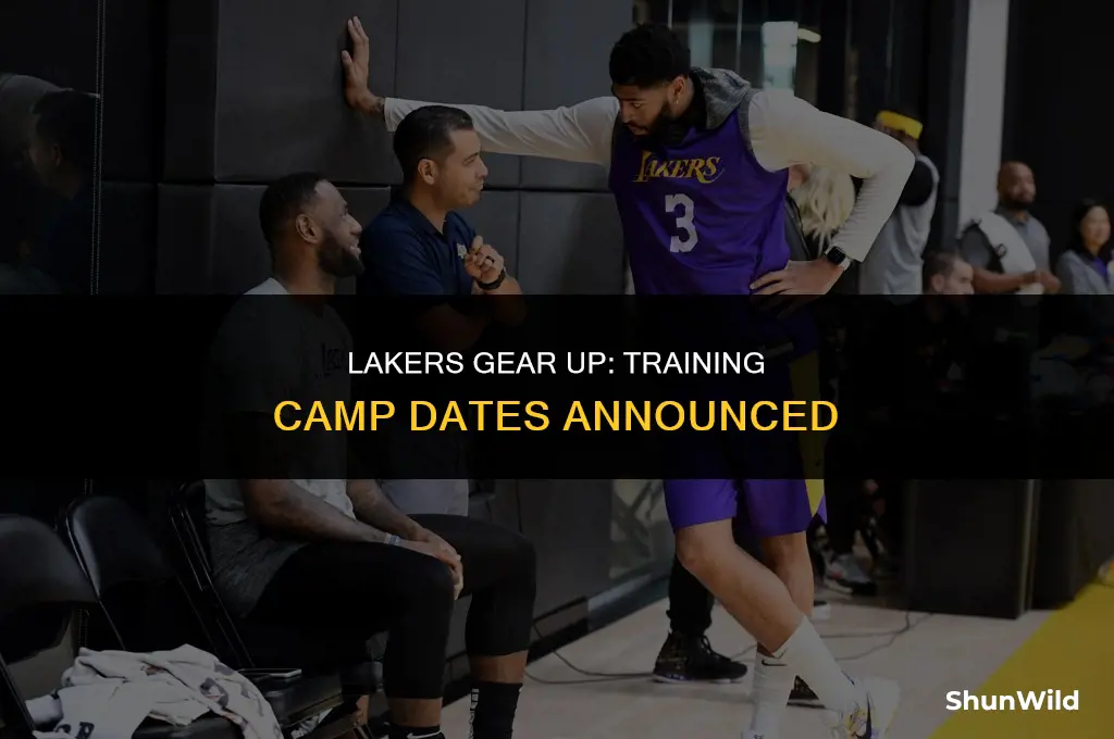 when is lakers training camp