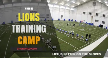 Unleashing the Pride: Lions Training Camp Schedule Revealed