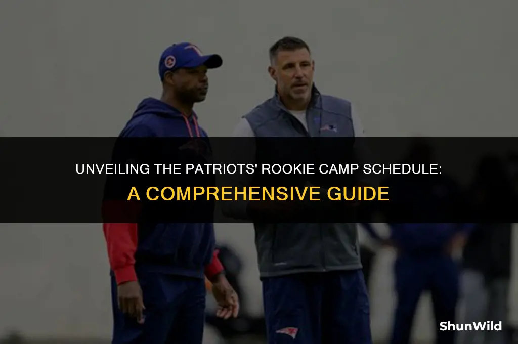 when is patriots rookie camp