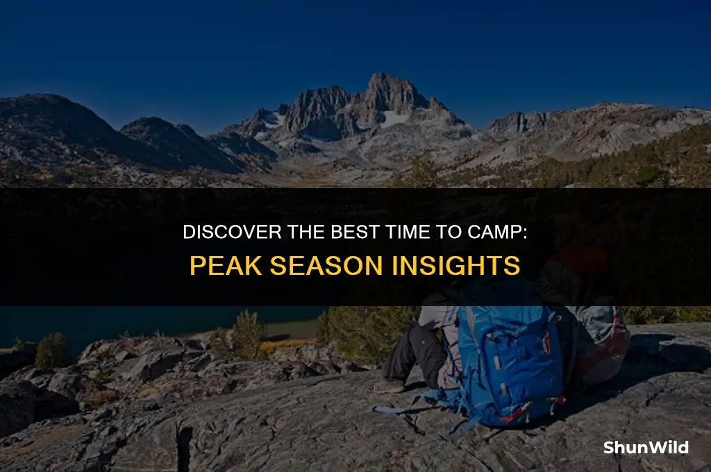 when is peak camping season