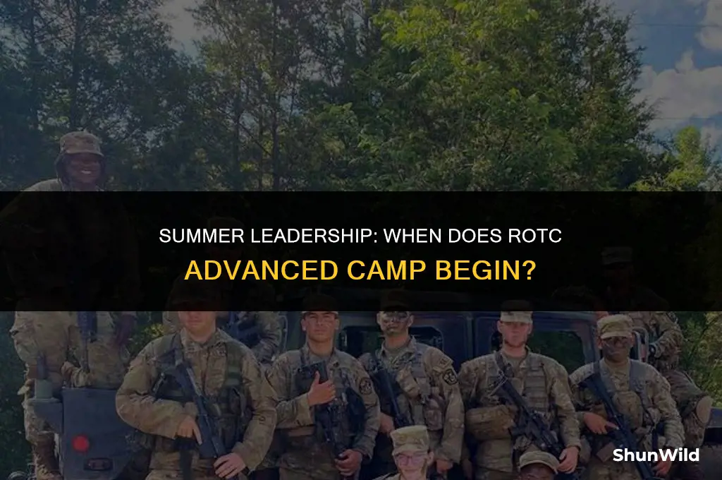 when is rotc advanced camp