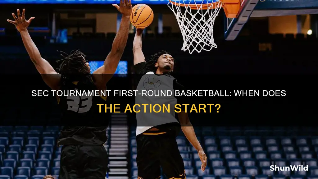 when is sec tournament first-round basketball