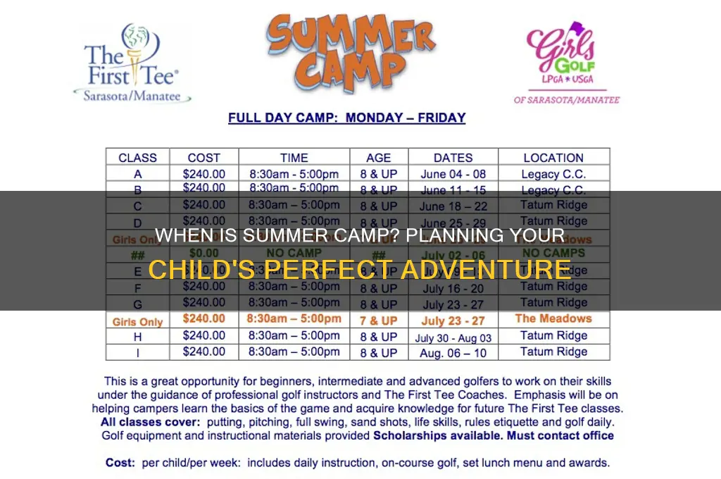 when is summer camp