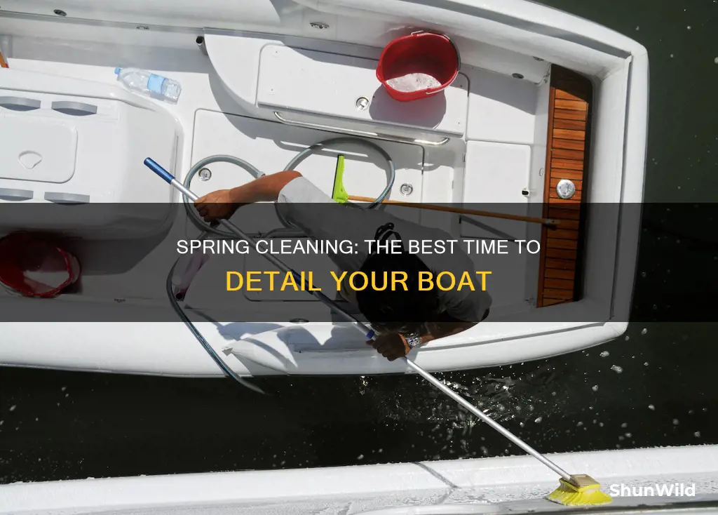 when is the best time for cleaning your boat