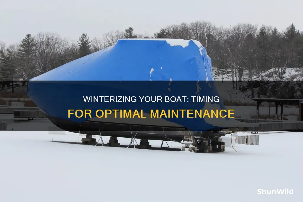 when is the best time to winterize your boat