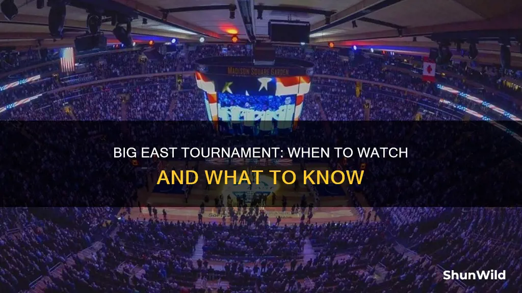 when is the big east tournament