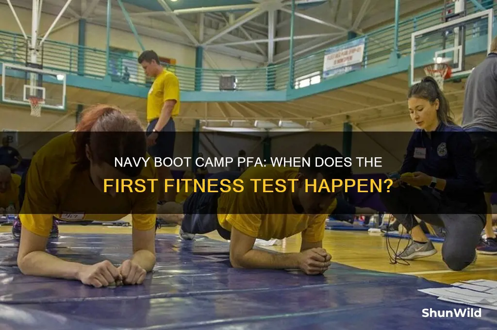 when is the first pfa at navy boot camp