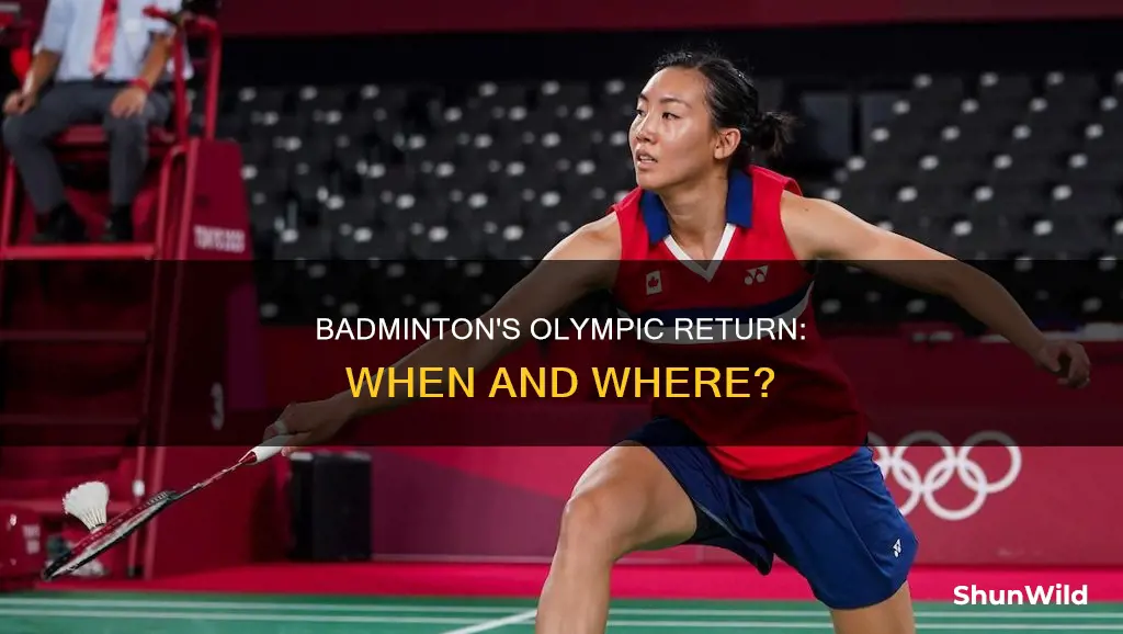 when is the next badminton olympics