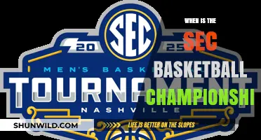 SEC Basketball Championship: When's the Big Game?