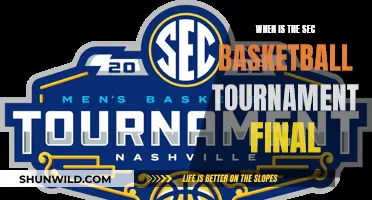 SEC Basketball Tournament Final: When's the Big Day?