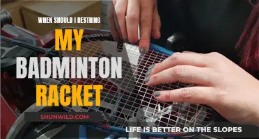 Badminton Racket Restringing: When is the Right Time?