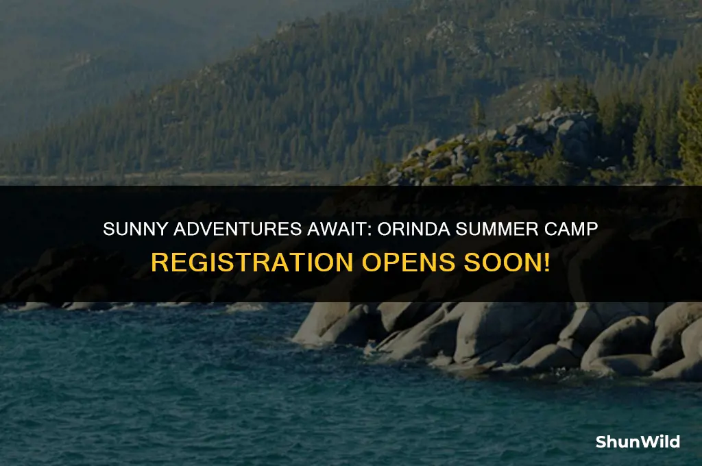 when summer camp registration orinda