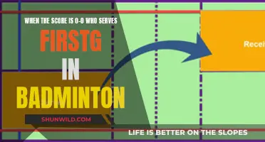 Who Serves First in Badminton When the Score is Tied?