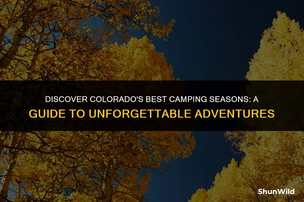 when to camp in colorado