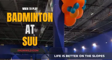 Best Time to Play Badminton at SUU