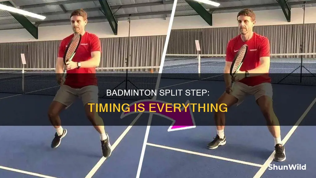 when to split step badminton