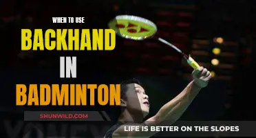 Backhand in Badminton: When to Use It