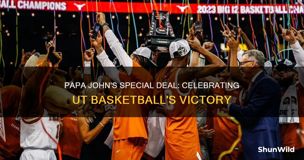 when ut basketball wins papa johns special