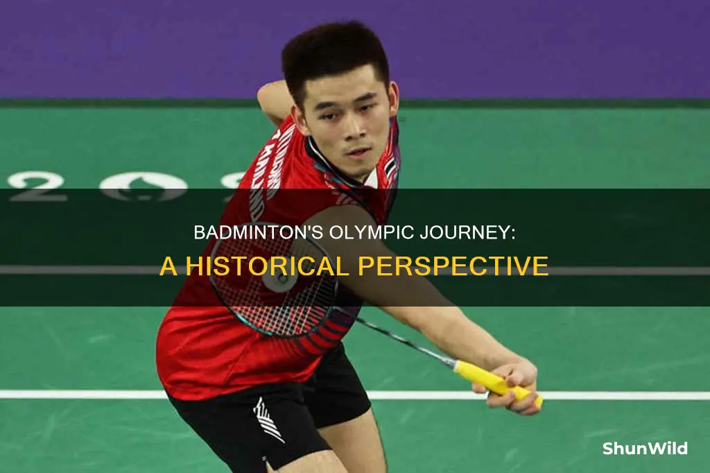when was badminton officially granted olympic status