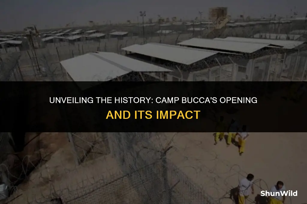 when was camp bucca opened