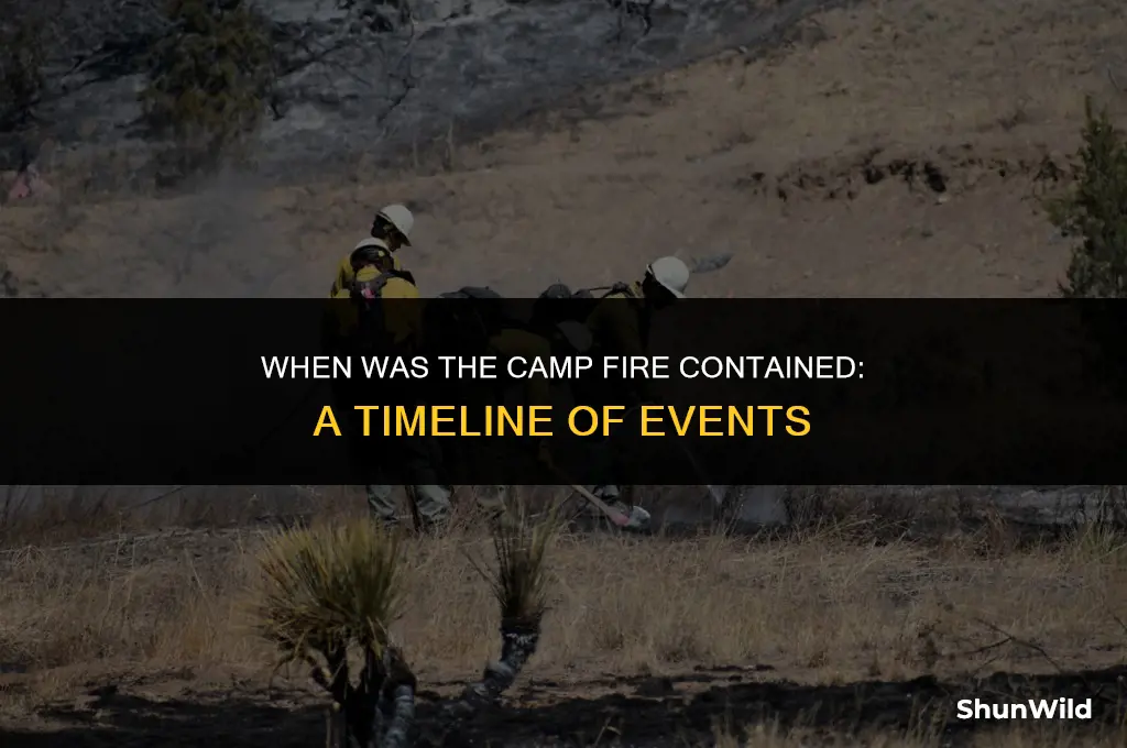 when was camp fire contained