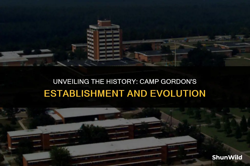 when was camp gordon established