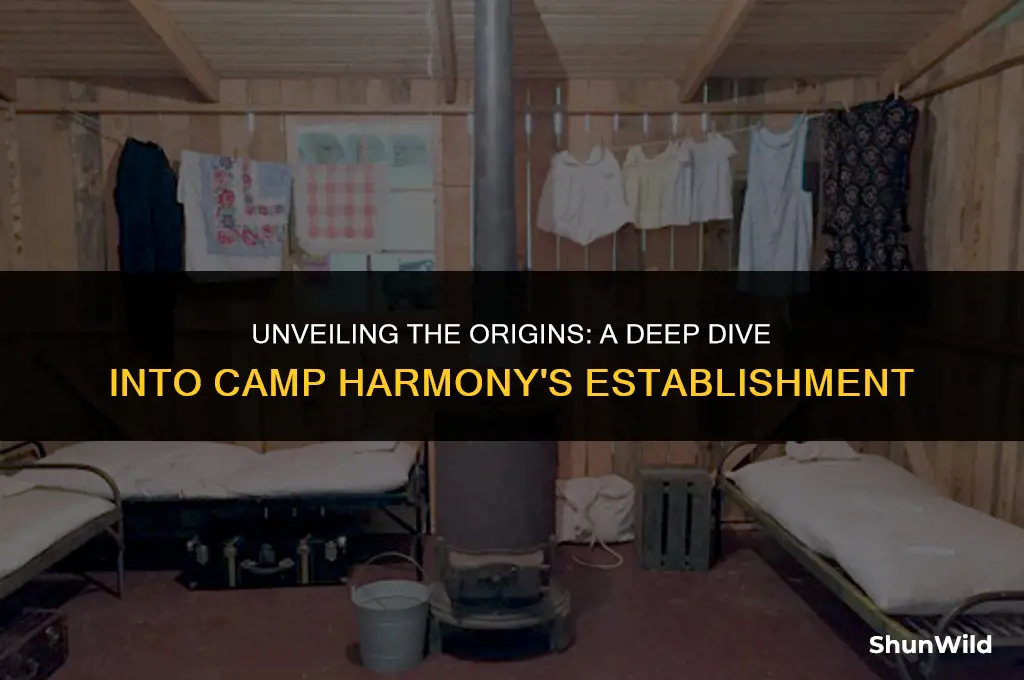 when was camp harmony established