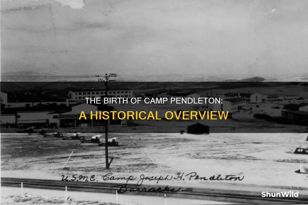 when was camp pendleton established