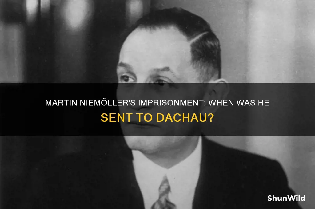 when was martin niemoller sent to a concentration camp