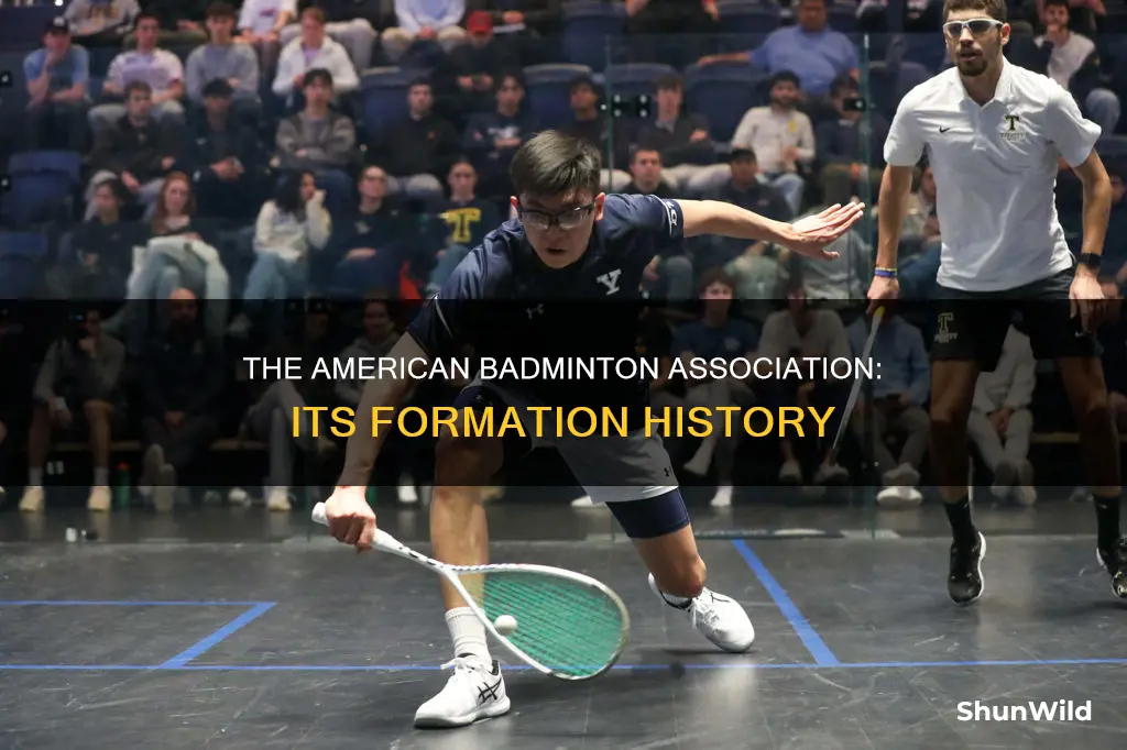 when was the american badminton association formed