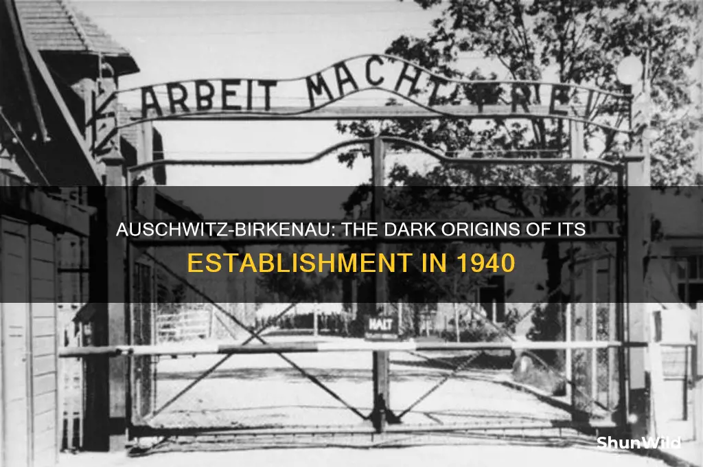 when was the auschwitz-birkenua concentration camps established