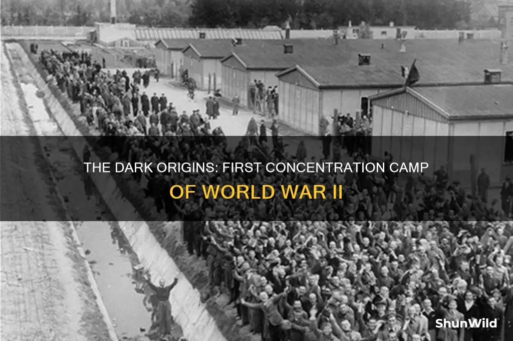 when was the first concentration camp built in ww2