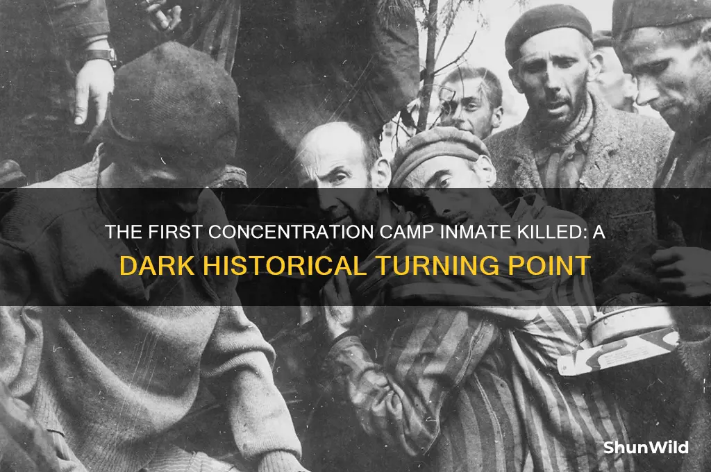 when was the first concentration camp inmate killed