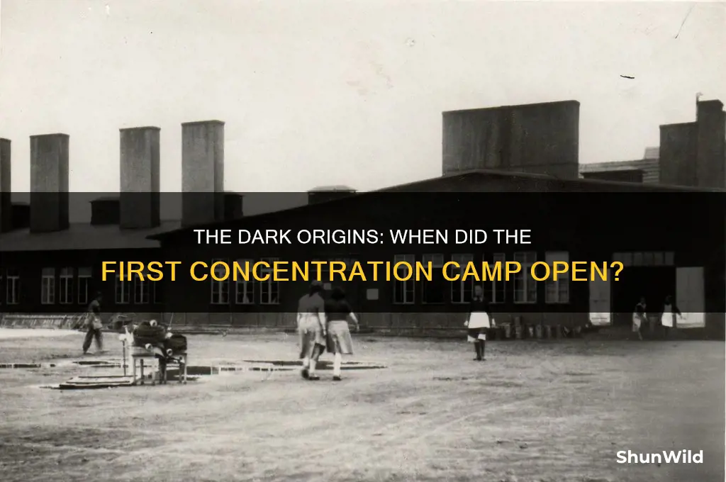 when was the first concentration camp opened