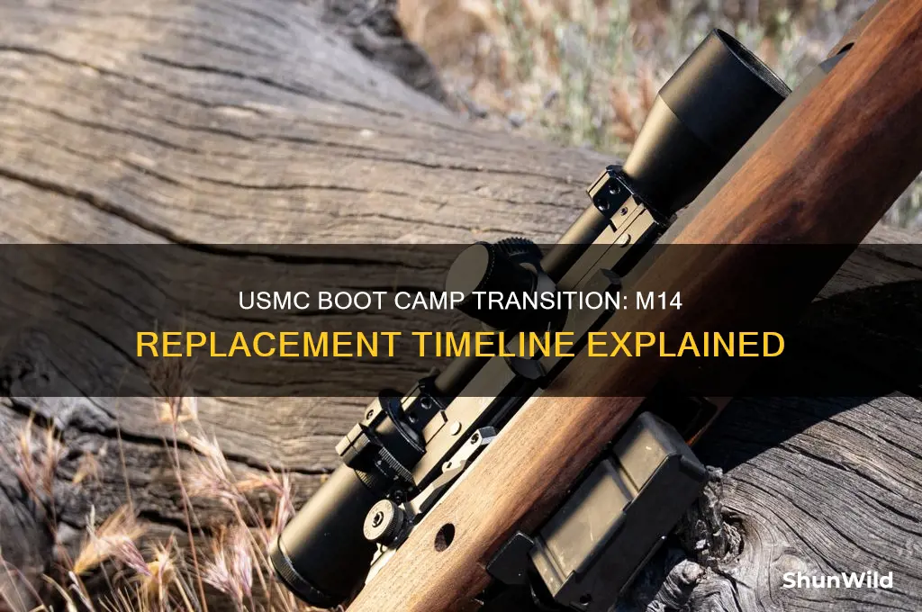 when was the m14 replaced in usmc boot camp