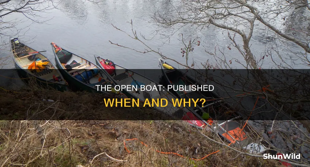 when was the open boat published