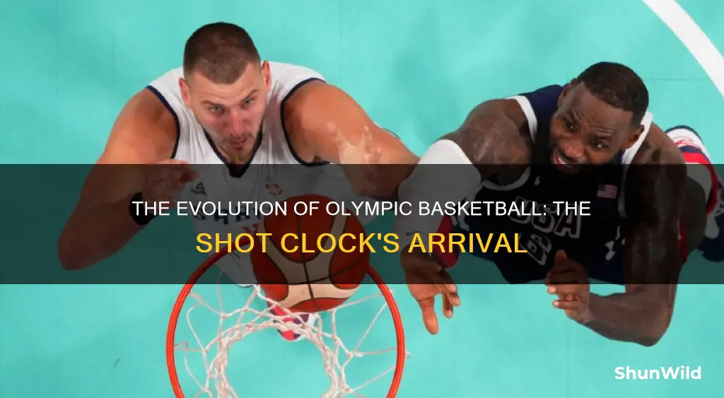 when was the shot clock introduced into olympics basketball