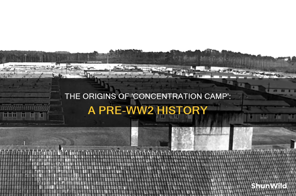 when was the term concentration camp first used exclude ww2
