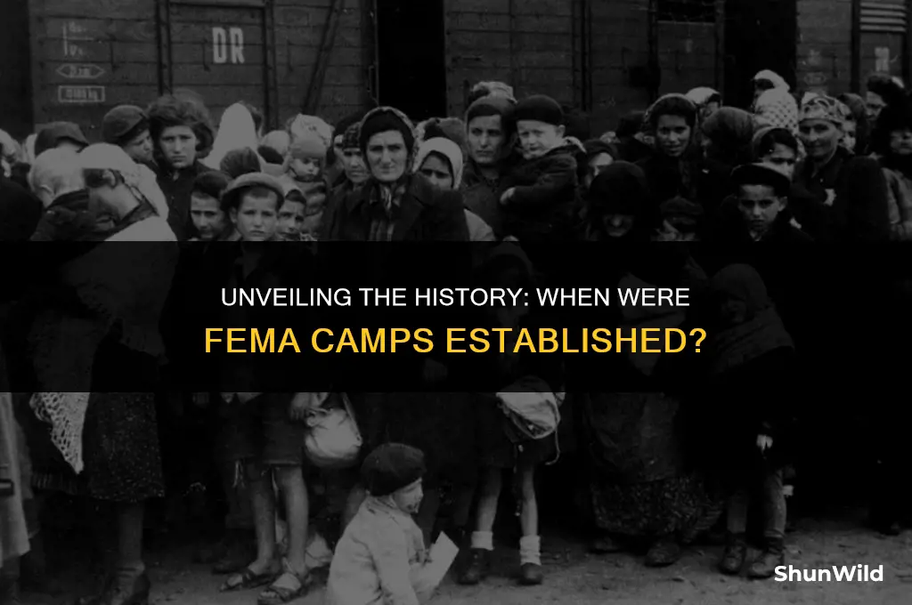 when were fema camps built