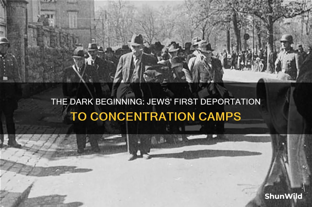 when were first jews transported to concentration camps