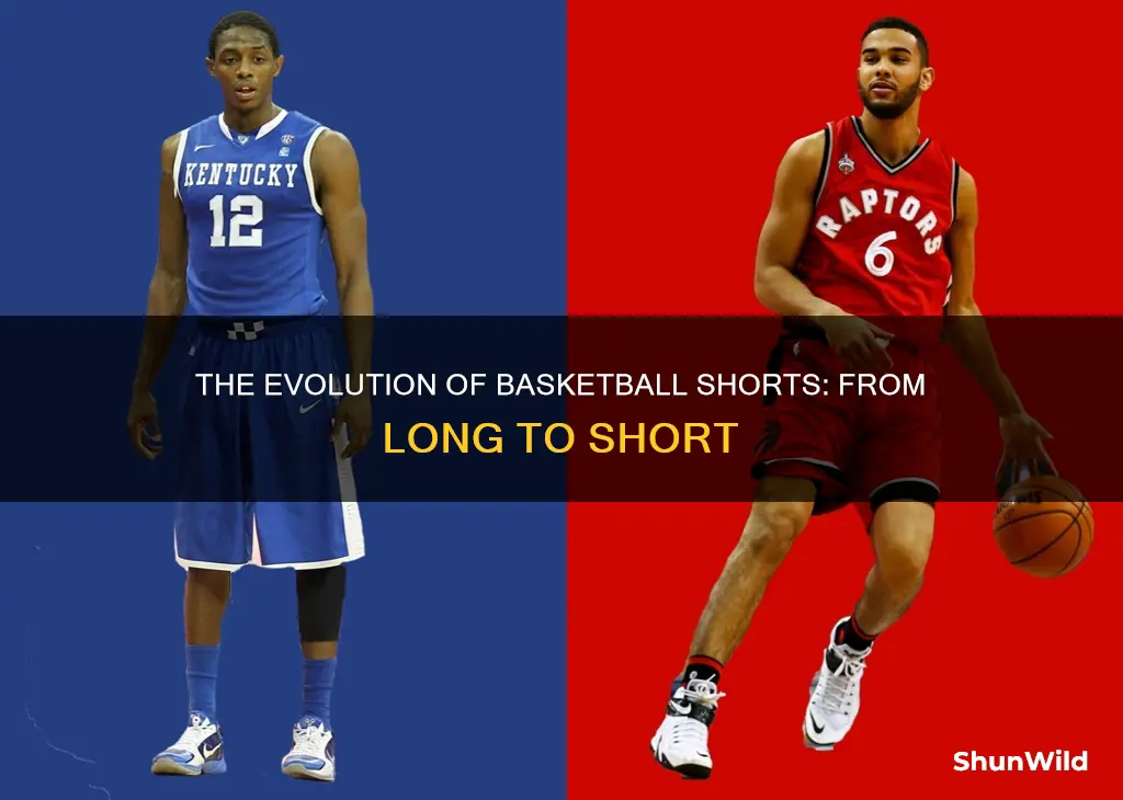 when were long shorts in basketball start