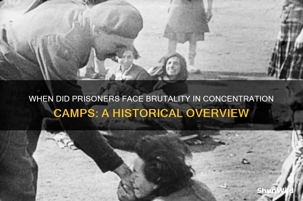 when were prisoners beat concentration camps