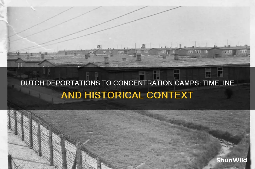 when were the dutch deportations to concentration camps