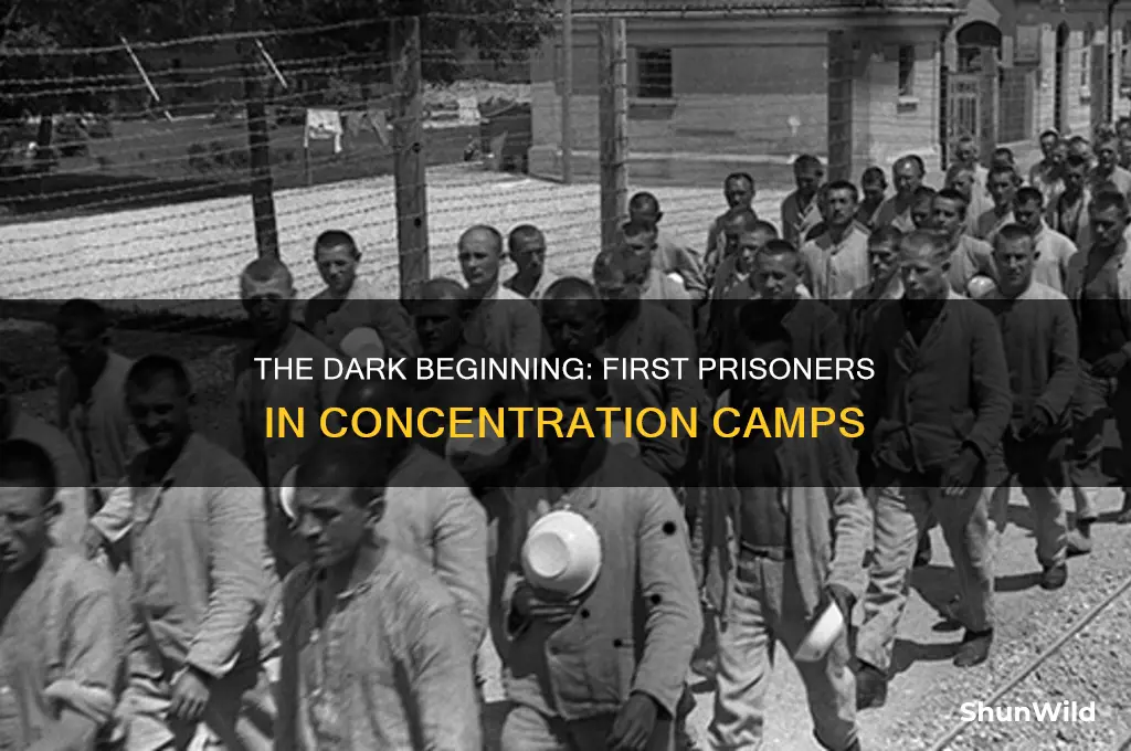when were the first prisoners entered into the concentration camps