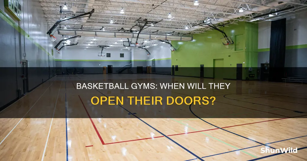 when will basketball gyms open