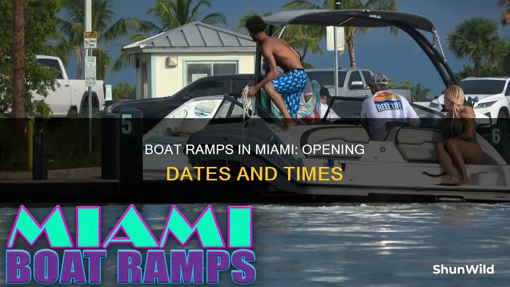 when will boat ramps open in miami