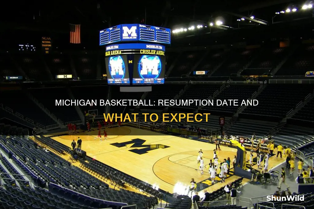 when will michigan basketball resume