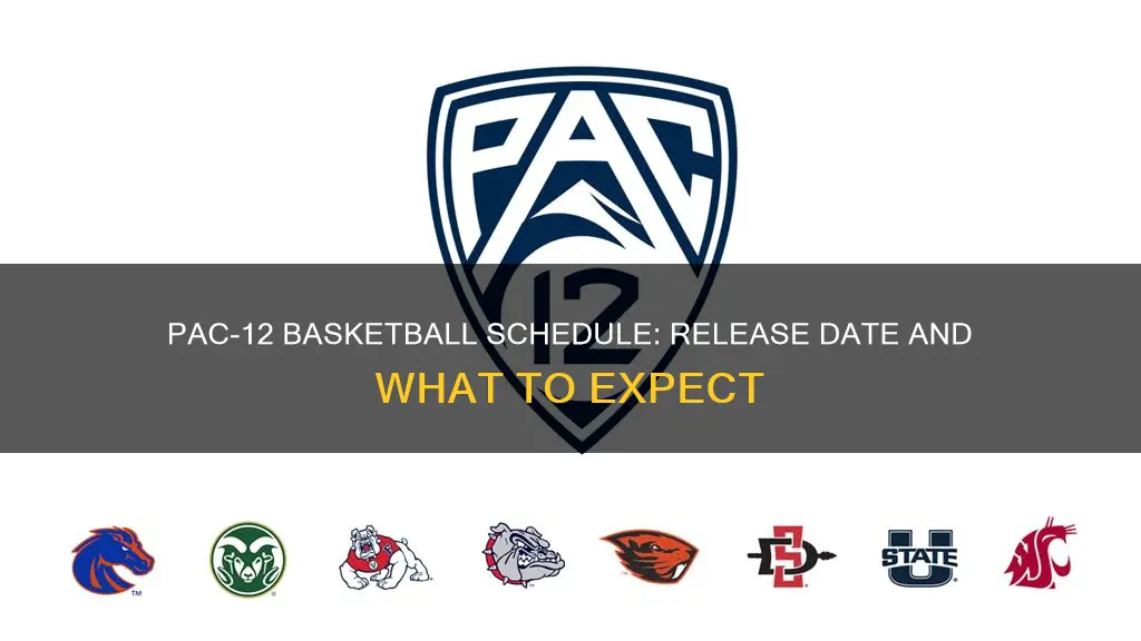 when will pac 12 basketball schedule be released
