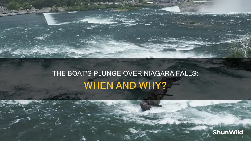 when will the boat go over niagara falls