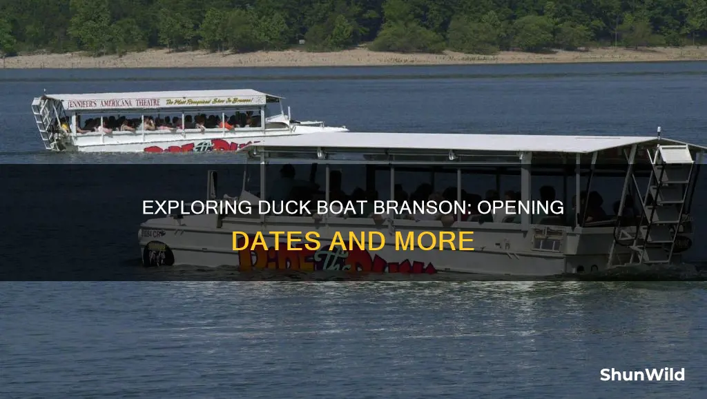 when will the duck boat branson open